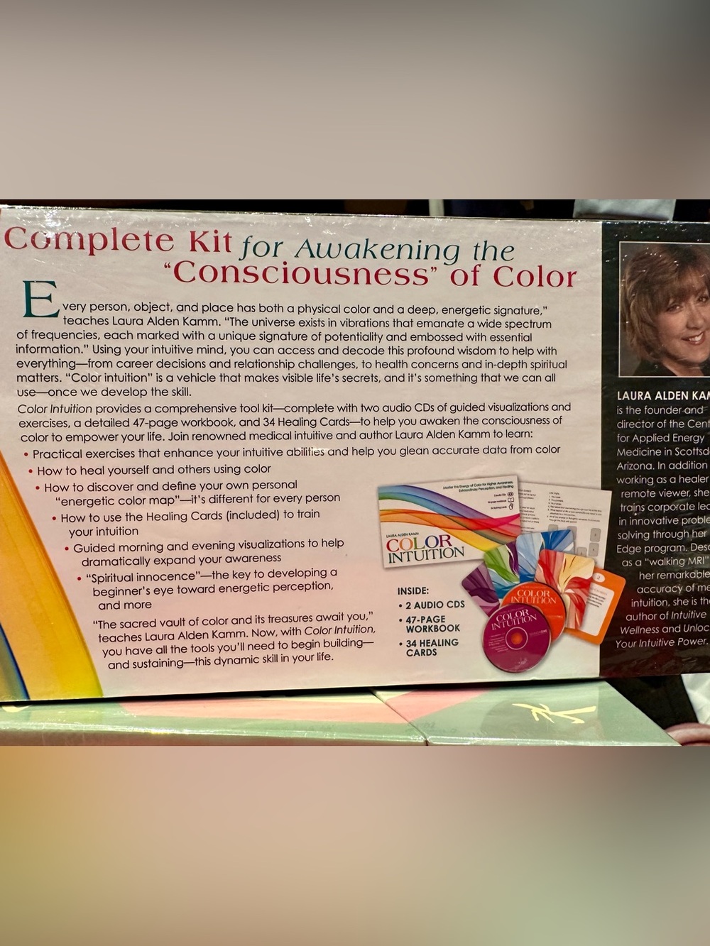 New Sealed Box Color Intuition Kit-Workbook, Healing Cards & 2CDs - Picture 2 of 2